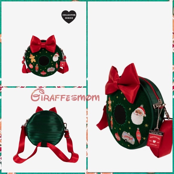 Harveys Seatbelt Holiday Wreath Crossbody Backpack - Picture 2 of 8